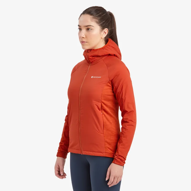 Montane Womens Fireball Lite Hood Saffron Red-3